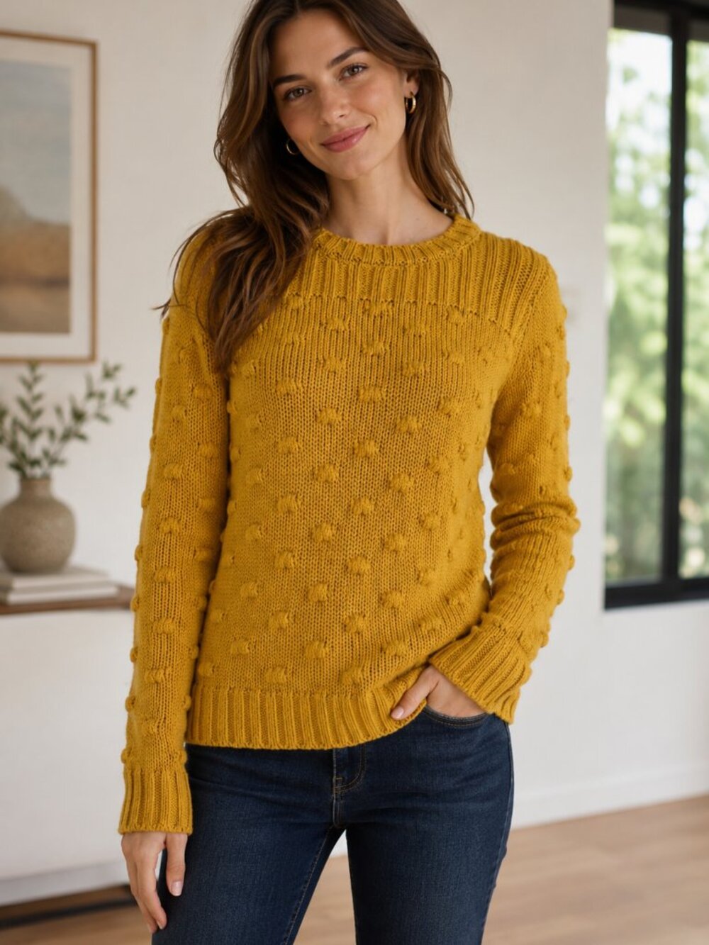 Vince Camuto✨Popcorn Stitch Sweater